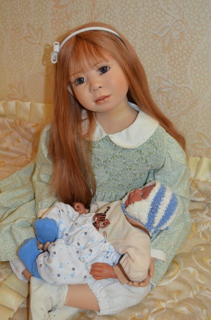 Люсинда, фарфоровая куколка Кристин Оранж