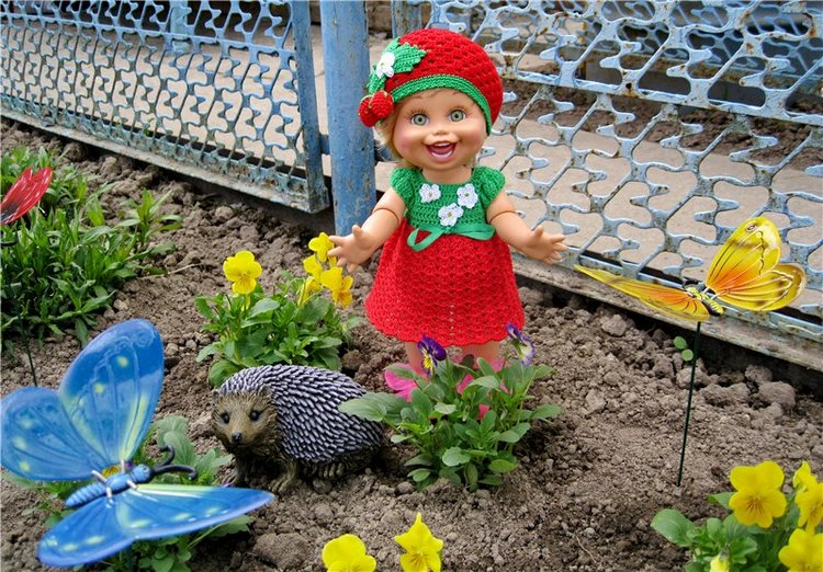 Открытие дачного сезона. Натали кукла Galoob Baby Face (фото 6)