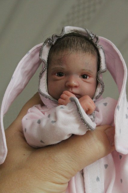 Зая, мини реборн Элины Кудрявцевой