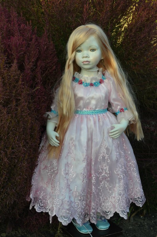 Лунные девочки или необычное творение Ширли (Shirley) - глазурованная кукла Мариэль (Mariele) (фото 4)