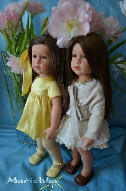 Клара и Изабель... или просто Снегурочки! Куклы Gotz