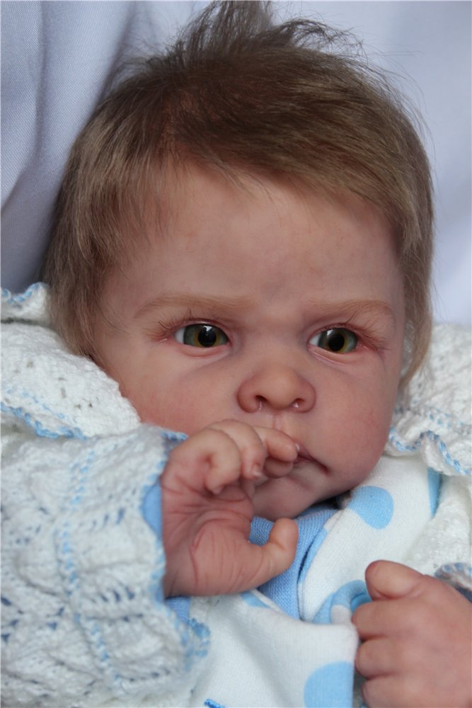 Ванюшка, серьезный мальчик. Куклы реборн Светланы Преображенской (фото 8)