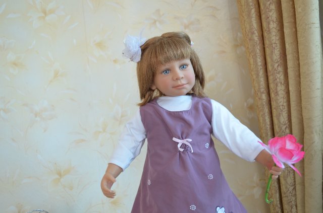 Такую вы точно не встречали, кукла Нели от Hiltrud Schwing