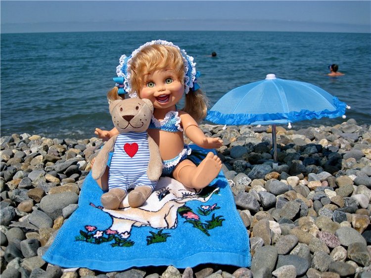 Море, солнце и Натуся или отдых в Сочи! Натали кукла Galoob baby face | Бэйбики Море, солнце и Натуся или отдых в Сочи! Натали кукла Galoob baby face