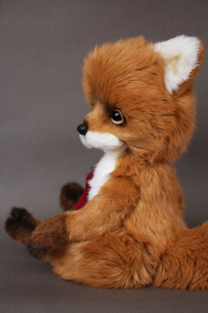 Лисёнок Мика, обладатель шикарного хвоста. Авторская игрушка Татьяны Матляк (фото 9)