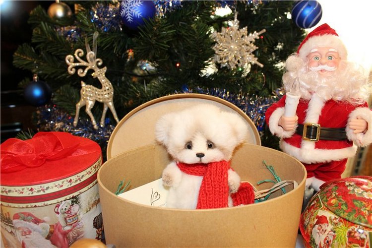 Рождественский Снежок! Авторский мишка Лены Белобородовой (фото 4)