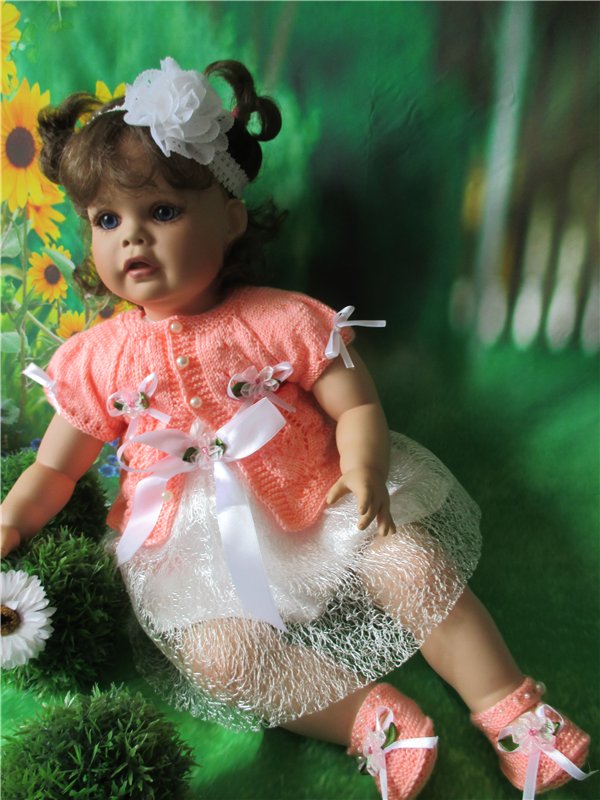 " Цветущая Яблонька"- моя новая работа ( для малышек Lee Middleton ,реборн и всеx подобныx малышек-очаровашек) (фото 9)