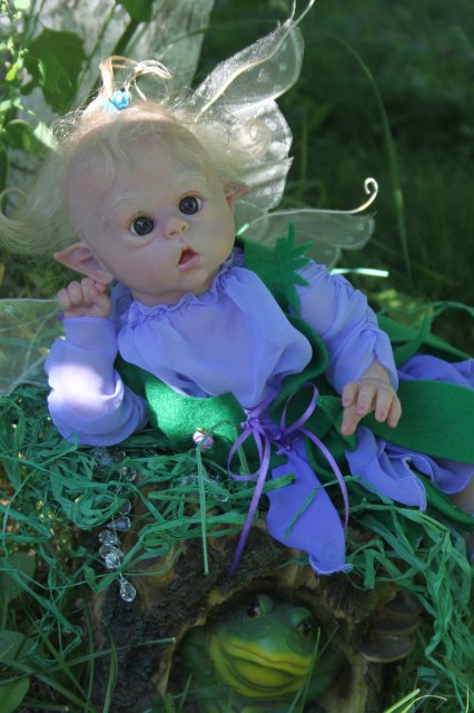 Офелька-стрекоза, куклёныш реборн Элины Кудрявцевой