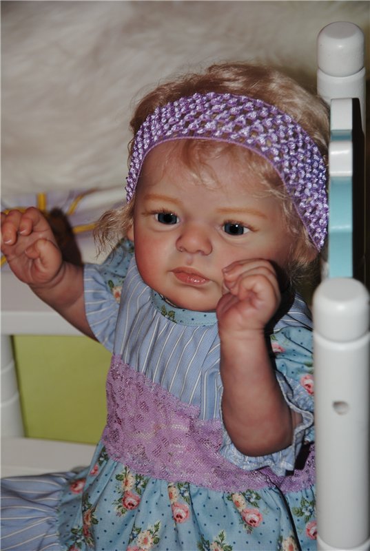 Белокурый котенок реборн Владочка (фото 7)