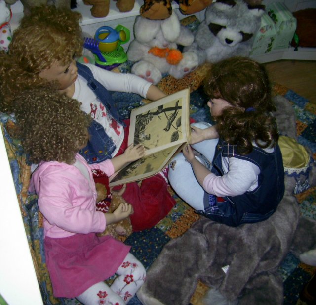 Сказка, рассказанная на ночь - или сестрички Оранж и Добывайки. Моя кукольная коллекция (фото 4)