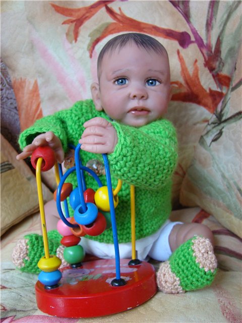 Маленький лягушонок. Авторская кукла Кондрашовой Ирины (фото 4)