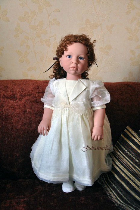 Middleton Doll: "Winter Splendor" из серии L'Innocence автор Ева Хеланд и кудряшка "С Днем Рождения, Тедди!" (фото 4)