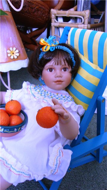 Из коллекции маленьких очаровашек Анны Tиммерман - фарфоровая кукла Orange Blossom (фото 9)