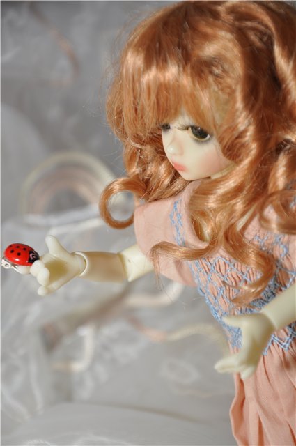 Зеленоглазое рыжее солнышко. Мой первый тиник Lillie Elf от Kaye Wiggs