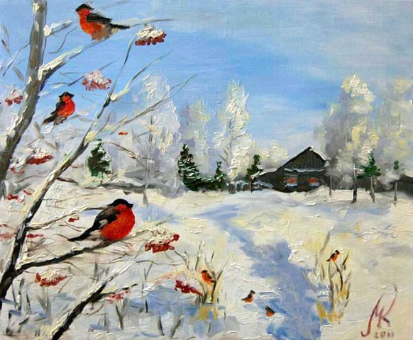 Виртуальная выставка картин "Дыхание зимы"