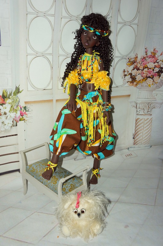 Путешествие в сказочную страну Туземию. Пеппилота, кукла Kaye Wiggs (фото 4)