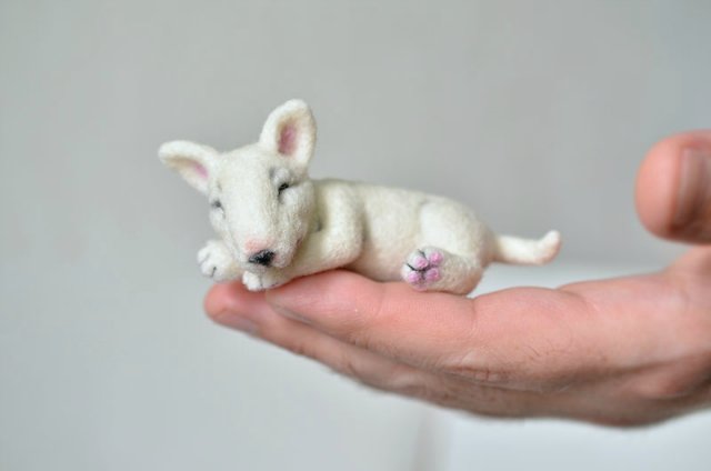 И еще один сплюшка. Игрушка валянием своими руками (фото 3)