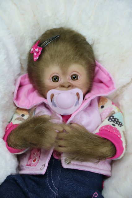 Мартышка - малышка... Куколка реборн Виктории Вишни