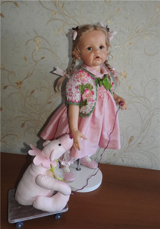 Трио в кардиганах. Куклы Hildegard Gunzel (фото 10)