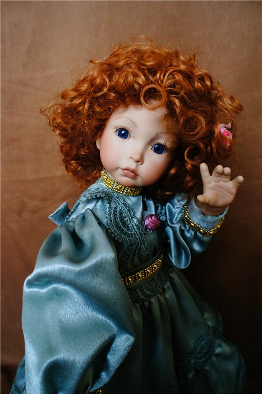 Рыжая солнечная девочка Сабрина из фарфора (Diana Effner) (фото 9)