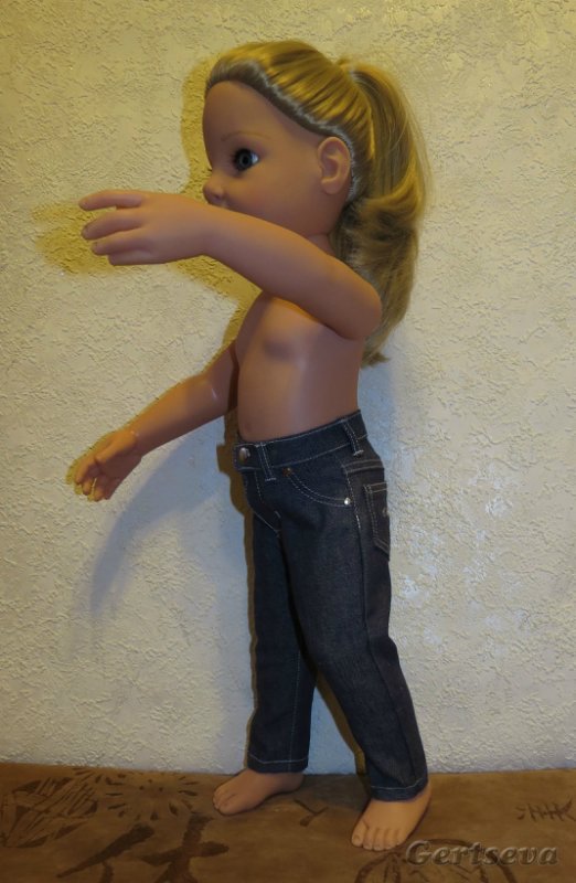 Мастер класс по пошиву джинс для куклы