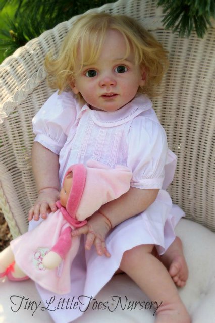 Красивая куколка реборн Эмма молд Fridolin Karola Wegerich