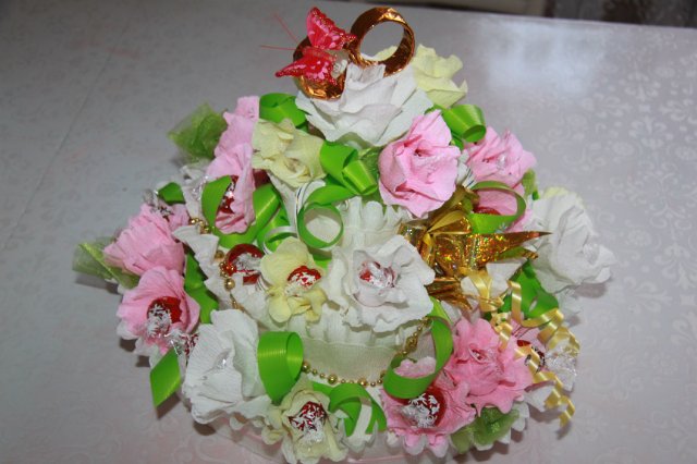 Тортик из конфет — Как сделать аксессуары для кукол: сумки (фото 6)