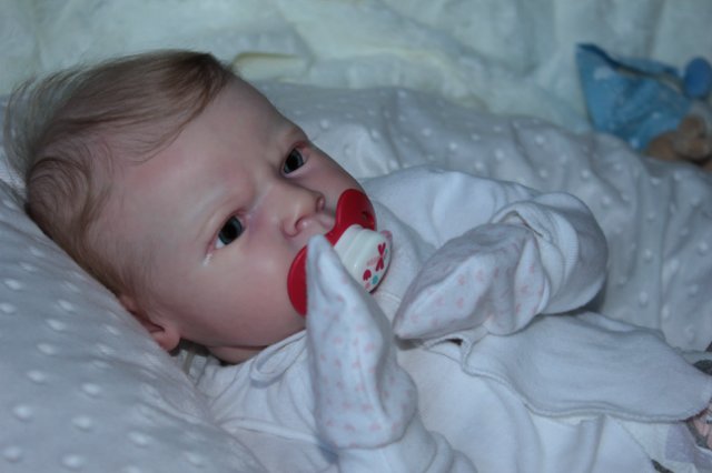 Маленькая кнопочка реборн Сабрина, художник Беспалова Жанна