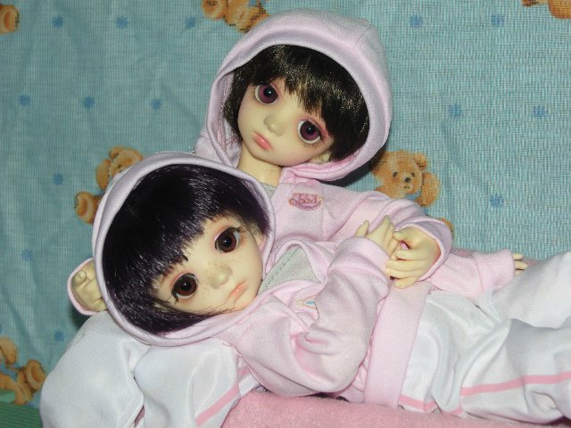 Мои близняшки Ран и Рен (bjd Dollzone Sis) (фото 4)