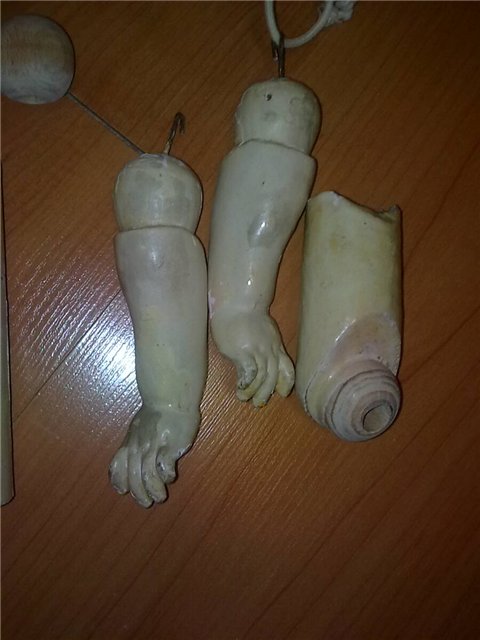 Реставрация суставных ямок антикварной куклы (фото 3)