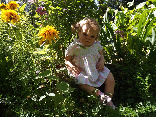 Летняя прогулка Танечки. Кукла реборн