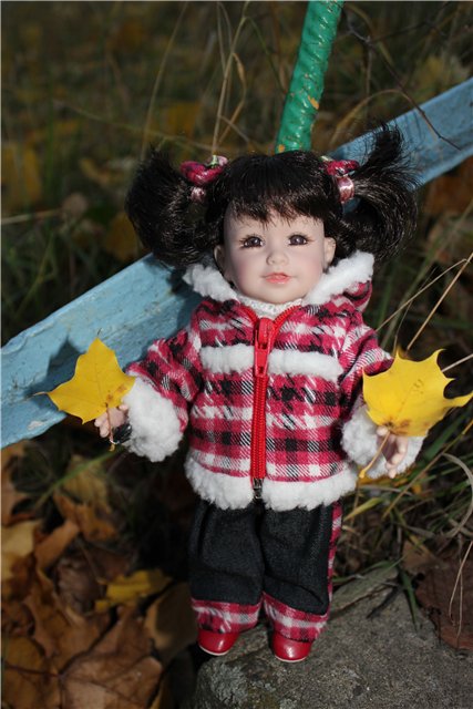 Ходит осень по дорожке... Мари и Катрина от Adora на осенней прогулке (фото 4)