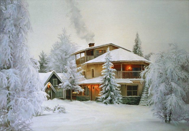 Виртуальная выставка картин "Дыхание зимы"