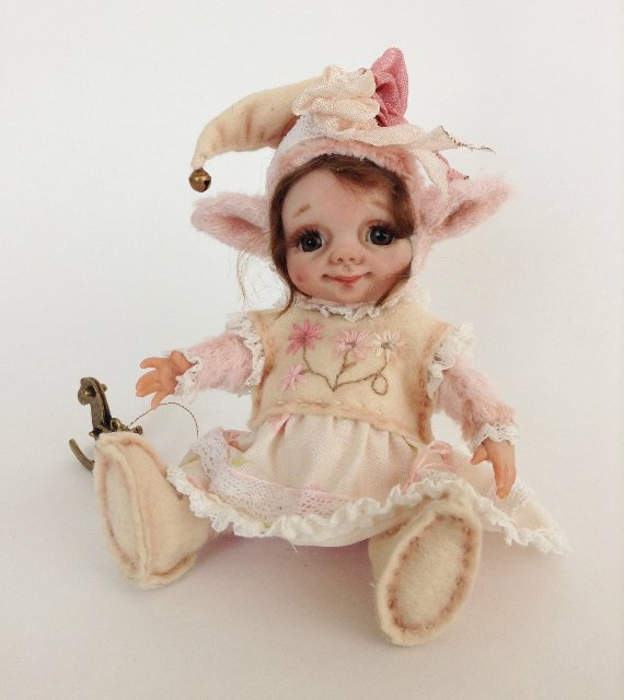 Рождественские эльфики. Авторские куклы тедди долл Анны Добряковой