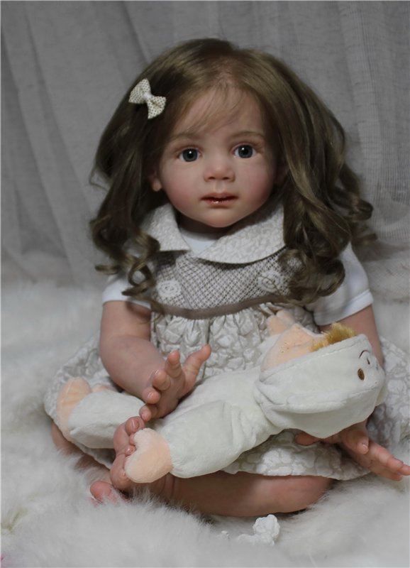 Машенька - маленькая заинька. Куклы реборн Анастасии Гангало (фото 5)