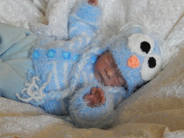 В голубых тонах. Мои вязалочки