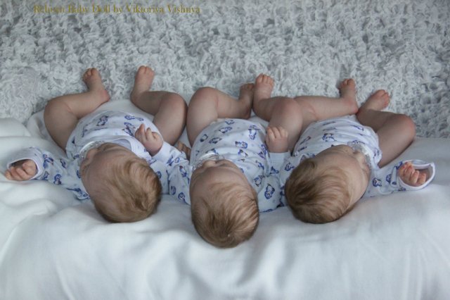 Тройняшки Джошики... Куколки реборн Виктории Вишни