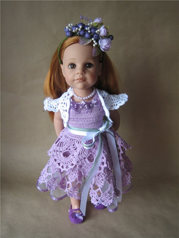 Наряд №3 ... сиреневый — Одежда и обувь для кукол своими руками: фото (фото 3)