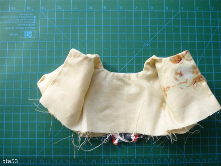 Шьем платье с рукавом реглан на куклу 50см (фото 8)