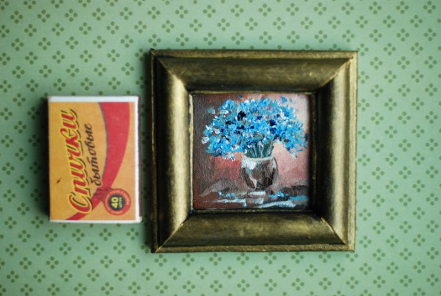 Картина маслом) — Аксессуары для кукол своими руками: идеи (фото 4)