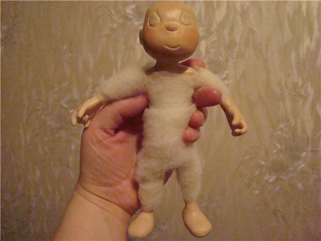 Мастер-класс от Ирины Кондрашовой - Мои куклы из пластики и проволочного каркаса. Сорванец и паинька (фото 7)