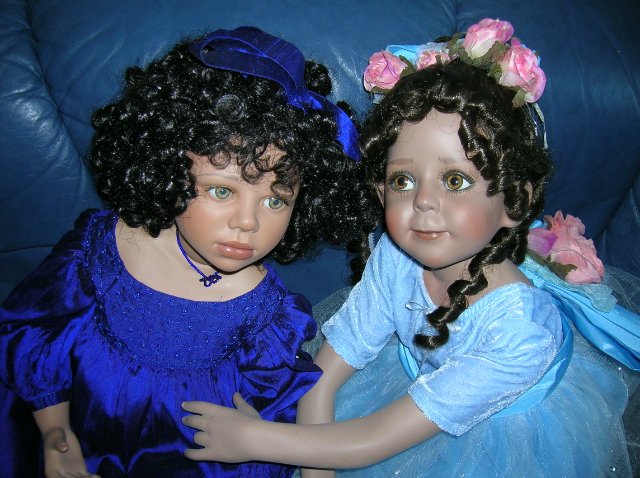 Голубая танцовщица или Магия балета. Фарфоровая коллекционная кукла от Донны Руберт