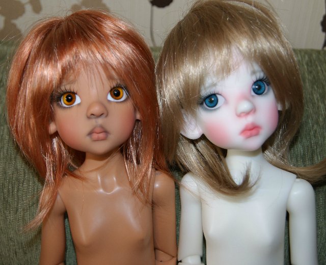 Карамель и сливки - две Лайлочки White Elf and Human Tan Kaye Wigs