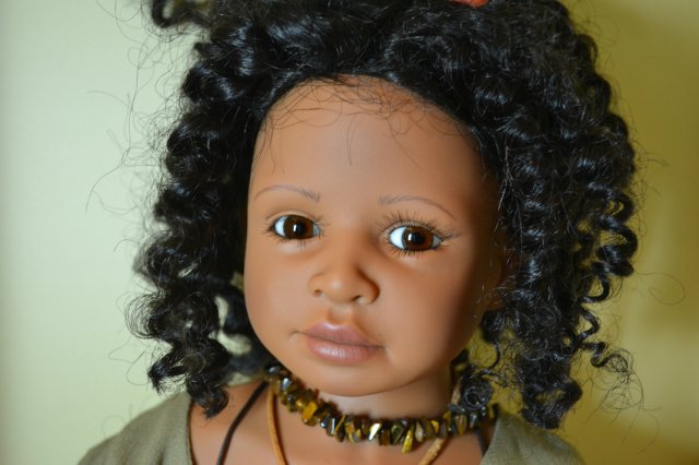 И снова она - коллекционная кукла Беттины Фергенспан (Bettina Fergenspan) для Zapf - Bindhi (фото 8)