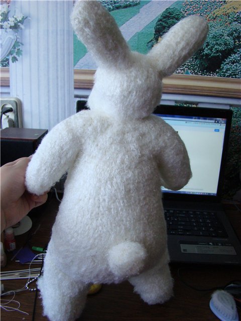 Белый кролик по мотивам рассказа об Алисе. Авторская кукла Кондрашовой Ирины