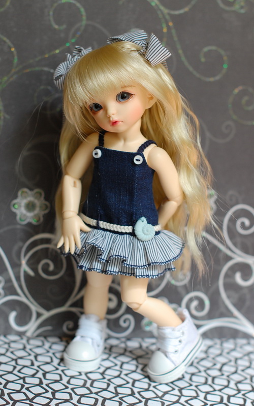 Синий цвет нас покорил. Одежда для куклы БЖД Анте (фото 2)