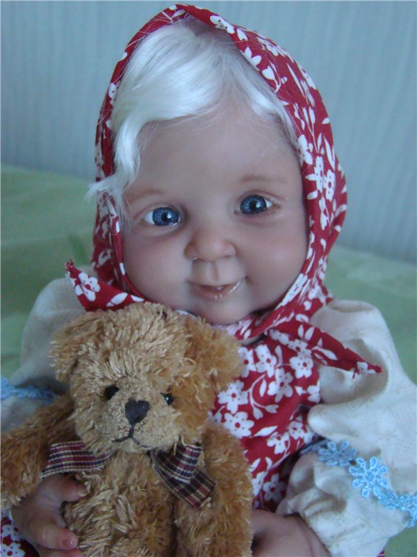 Машенька и медведь. Авторская кукла Кондрашовой Ирины (фото 6)