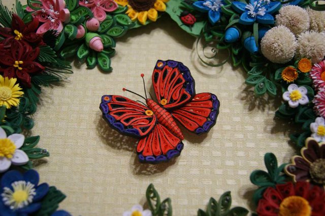 Веночек в цветочек. Квиллинг