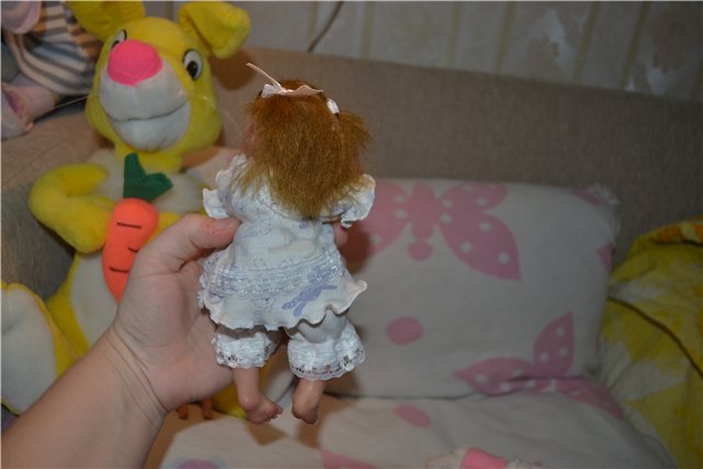 Любопытная ООАК малышка для Виктории. Авторская кукла Медведевой Ольги