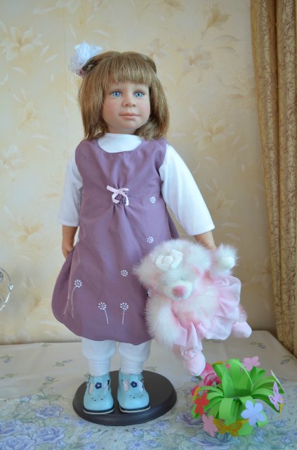 Такую вы точно не встречали, кукла Нели от Hiltrud Schwing